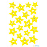 Herma Sticker MAGIC Weihnachten Sterne neon-gelb 1 Bl