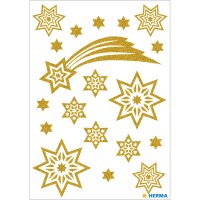 Herma Sticker MAGIC Weihnachten Sterne und Schweif...