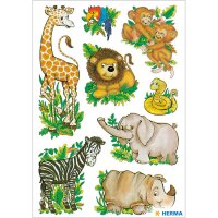 Herma Sticker DECOR Tiere Dschungeltiere 3 Bl