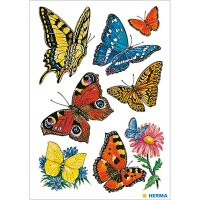 Herma Sticker DECOR Tiere Schmetterlinge 3 Bl