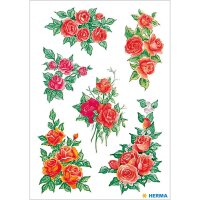 Herma Sticker DECOR Blumen Rosenbouquets 3 Bl