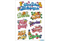 Herma Sticker DECOR Glückwünsche beglimmert 2 Bl