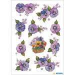 Herma Sticker DECOR Blumen Stiefmütterchenköpfe...