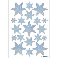 Herma Sticker DECOR Weihnachten Sterne Holografie silber...