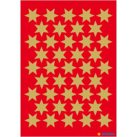 Herma Sticker DECOR Weihnachten Sterne gold Ø 14 mm 3 Bl