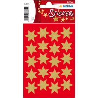 Herma Sticker DECOR Weihnachten Sterne gold Ø 21...