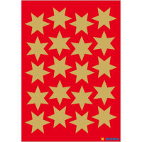 Herma Sticker DECOR Weihnachten Sterne gold Ø 21...