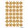 Herma Sticker DECOR Weihnachten Sterne gold Ø 16 mm beglimmert 1 Bl