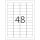 Herma Etiketten permanent haftend 45,7 x 21,2 mm Folie silber wetterfest 25 Bl 1200 Etik. LaserCopy