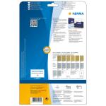 Herma Etiketten permanent haftend 96 x 50,8 mm Folie silber wetterfest 25 Bl 250 Etik. LaserCopy
