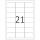 Herma Etiketten permanent haftend 63,5 x 38,1 mm Folie silber wetterfest 25 Bl 675 Etik. LaserCopy