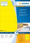 Herma Etiketten permanent haftend 105 x 37 mm gelb 100 Bl...