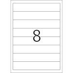 Herma Ordnerrückenschilder permanent haftend 192 x 34 mm weiss 100 Bl 800 Etik. LaserInkCopy