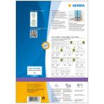 Herma Ordnerrückenschilder permanent haftend 192 x 61 mm blau 100 Bl 400 Etik. LaserInkCopy