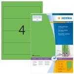 Herma Ordnerrückenschilder permanent 192 x 61 mm grün 100 Bl 400 Etik.