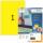 Herma Etiketten permanent haftend 210 x 297 mm gelb 100 Bl 100 Etik. LaserInkCopy