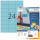 Herma Etiketten permanent haftend 70 x 37 mm blau 100 Bl 2400 Etik. LaserInkCopy