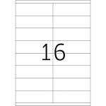 PREMIUM Etiketten A4, 105 x 35 mm, weiß, permanent haftend