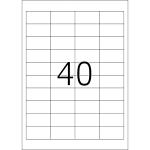 Herma Etiketten permanent haftend 48,5 x 25,4 mm weiss PREMIUM 100 Bl 4000 Etik. LaserInkCopy