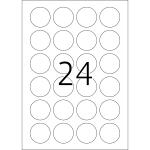 Herma Etiketten ablösbar Ø 40 mm weiss 100 Bl 2400 Etik. LaserInkCopy