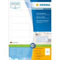Herma Etiketten für Adressen permanent haftend 88,9...