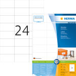 Herma Etiketten permanent haftend 70 x 37 mm weiss...