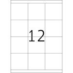 PREMIUM Etiketten A4, 70 x 67,7 mm, weiß, permanent haftend