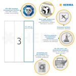 Herma Etiketten permanent haftend 70 x 297 mm weiss PREMIUM 100 Bl 300 Etik. LaserInkCopy