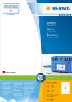 Herma Etiketten permanent haftend 105 x 297 mm weiss...