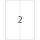 Etikett 105x297mm ws PREMIUM A4 200Et 100Bl 2Et Bl LaserInkCopy