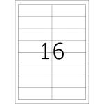 PREMIUM Etiketten A4, 97 x 33,8 mm, weiß, permanent haftend
