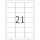 Herma Etiketten Adressen permanent 63,5 x 38,1 mm weiss 100 Bl 2100 Et