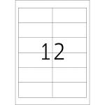 Herma Etiketten stark haftend 96,5 x 42,3 mm Folie weiss strapazierfähig 25 Bl 300 Etik. LaserCopy