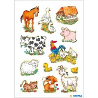 Herma Sticker DECOR Tiere Bauernhoftiere 3 Bl