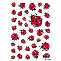 Herma Sticker DECOR Tiere Marienkaefer 3 Bl