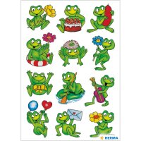 Herma Sticker DECOR Tiere Frösche 3 Bl