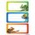 Herma Schuletiketten 76 x 35 mm Gecko 3 Bl 9 Etik.