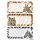Herma Schuletiketten 76 x 35 mm Afrika Tiere 3 Bl 9 Etik.