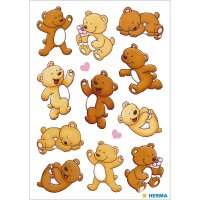 Herma Sticker MAGIC Tiere Bärchen mit Herz 1 Bl