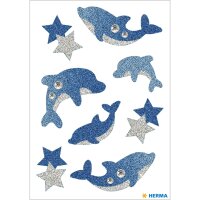 Herma Sticker MAGIC Tiere Delphine glittery 1 Bl