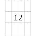Herma Anhänger stabil mit Lochstanzung mikroperforiert 52,5 x 93,5 mm 1200 Stück LaserInkCopy
