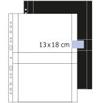 Herma FOTOPHAN Fotosichthüllen PP A4 für Fotos 13 x 18 cm quer weiss 250 Stück