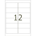 Herma Signal-Etiketten stark haftend wetterfest 99,1 x 42,3 mm Folie gelb 25 Bl 300 Etik. LaserCopy