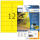 Herma Signal-Etiketten stark haftend wetterfest 99,1 x 42,3 mm Folie gelb 25 Bl 300 Etik. LaserCopy
