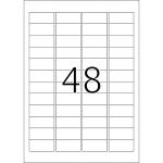 Herma Signal-Etiketten stark haftend wetterfest 45,7 x 21,2 mm Folie gelb 25 Bl 1200 Etik. LaserCopy
