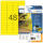 Herma Signal-Etiketten stark haftend wetterfest 45,7 x 21,2 mm Folie gelb 25 Bl 1200 Etik. LaserCopy
