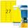 Herma Signal-Etiketten stark haftend wetterfest 63,5 x 29,6 mm Folie gelb 25 Bl 675 Etik. LaserCopy