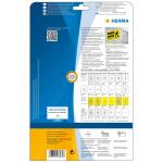 Herma Signal-Etiketten stark haftend wetterfest 105 x 148 mm Folie gelb 25 Bl 100 Etik. LaserCopy