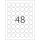 HERMA Folienetikett 30mm gelb 1.200 Etik./Pack.