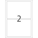 Herma Etiketten stark haftend 190 x 135 mm Folie weiss strapazierfähig 25 Bl 50 Etik. LaserCopy